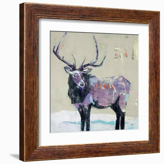 Winter Elk-Kellie Day-Framed Art Print