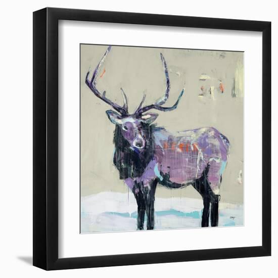 Winter Elk-Kellie Day-Framed Art Print