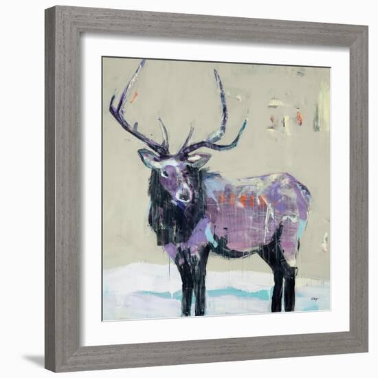 Winter Elk-Kellie Day-Framed Art Print