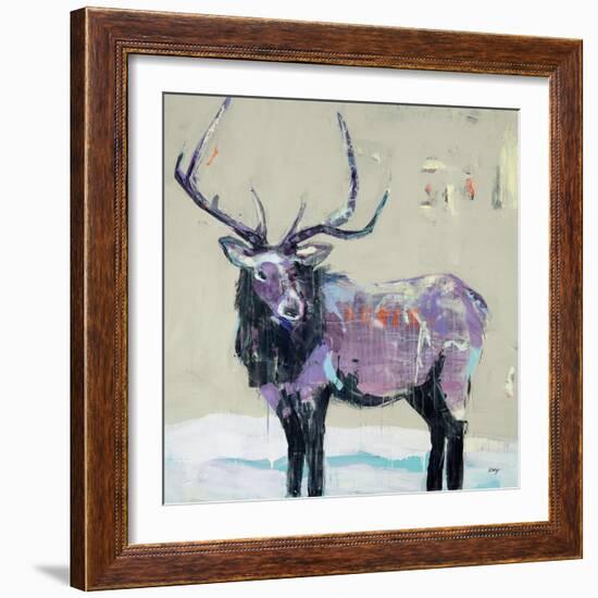 Winter Elk-Kellie Day-Framed Art Print