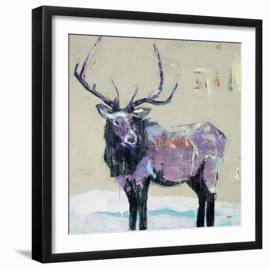 Winter Elk-Kellie Day-Framed Art Print