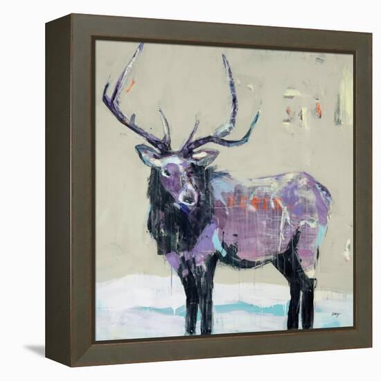 Winter Elk-Kellie Day-Framed Stretched Canvas