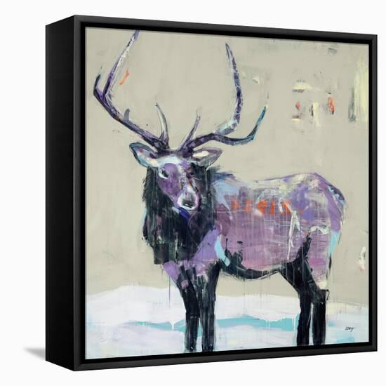 Winter Elk-Kellie Day-Framed Stretched Canvas