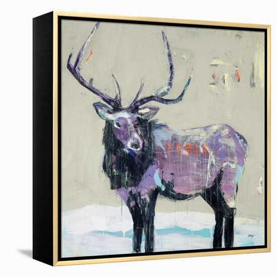 Winter Elk-Kellie Day-Framed Stretched Canvas