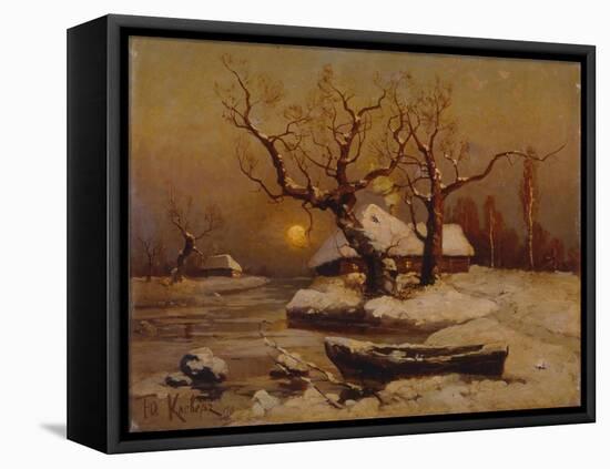 Winter Evening, 1911-Juli Julievich Klever-Framed Premier Image Canvas