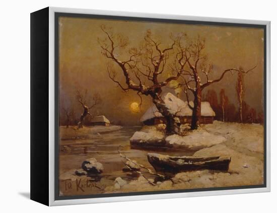 Winter Evening, 1911-Juli Julievich Klever-Framed Premier Image Canvas