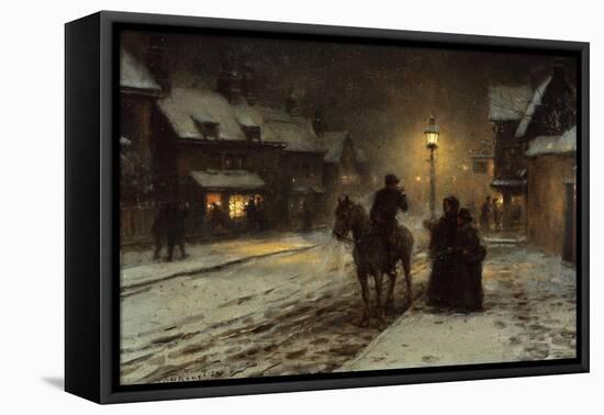 Winter Evening by George Henry Boughton-George Henry Boughton-Framed Premier Image Canvas