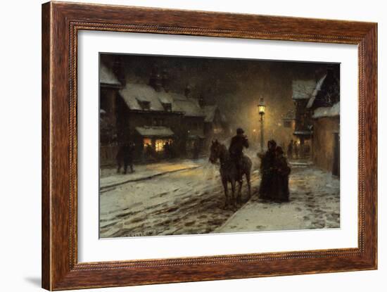 Winter Evening by George Henry Boughton-George Henry Boughton-Framed Giclee Print