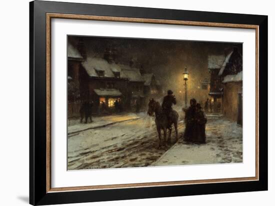 Winter Evening by George Henry Boughton-George Henry Boughton-Framed Giclee Print