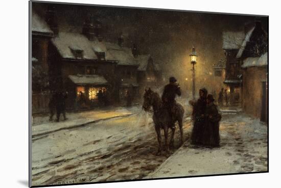 Winter Evening by George Henry Boughton-George Henry Boughton-Mounted Giclee Print