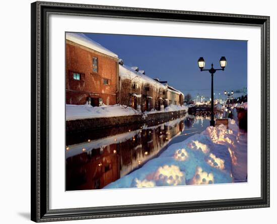 Winter Evening in Otaru-null-Framed Photographic Print