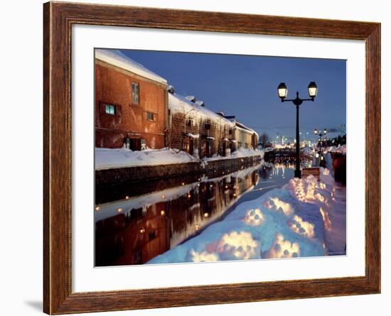 Winter Evening in Otaru-null-Framed Photographic Print