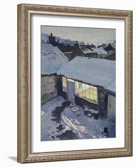 Winter Evening - My Studio-John Cooke-Framed Giclee Print