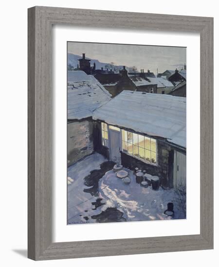 Winter Evening - My Studio-John Cooke-Framed Giclee Print