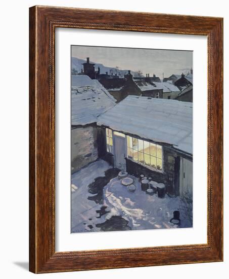 Winter Evening - My Studio-John Cooke-Framed Giclee Print