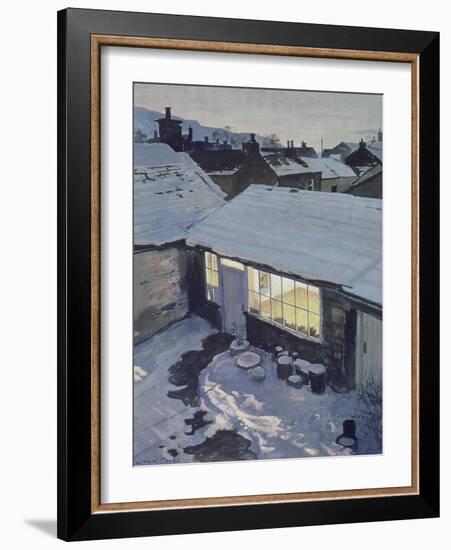 Winter Evening - My Studio-John Cooke-Framed Giclee Print