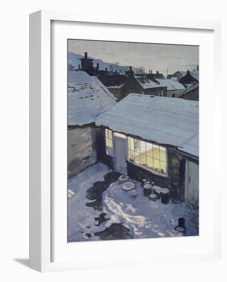 Winter Evening - My Studio-John Cooke-Framed Giclee Print