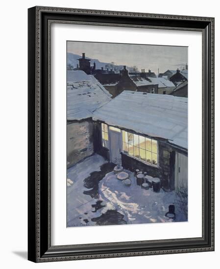 Winter Evening - My Studio-John Cooke-Framed Giclee Print