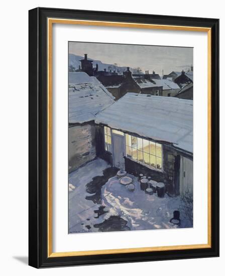 Winter Evening - My Studio-John Cooke-Framed Giclee Print