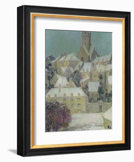 Winter Evening, View of a Town-Henri Eugene Augustin Le Sidaner-Framed Giclee Print