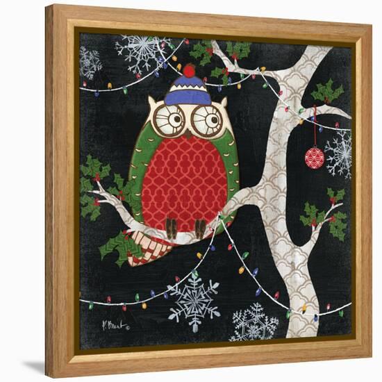 Winter Fantasy Owls II-Paul Brent-Framed Stretched Canvas