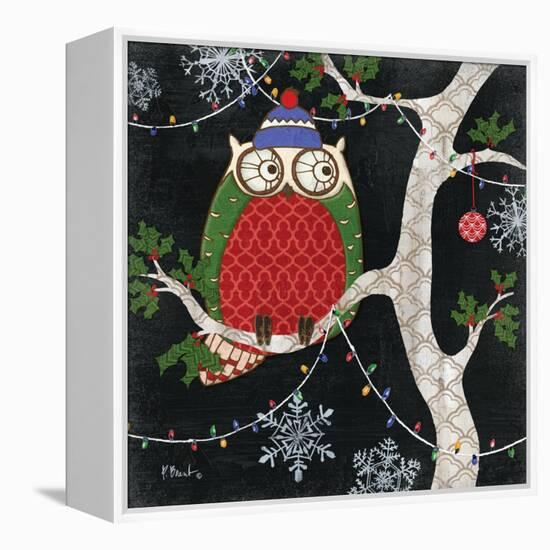 Winter Fantasy Owls II-Paul Brent-Framed Stretched Canvas