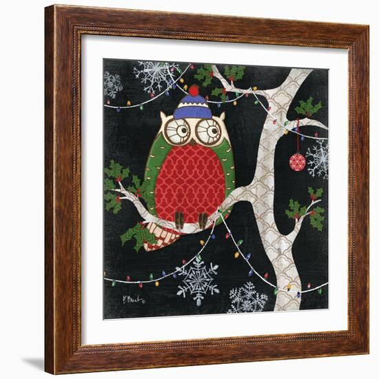 Winter Fantasy Owls II-Paul Brent-Framed Art Print