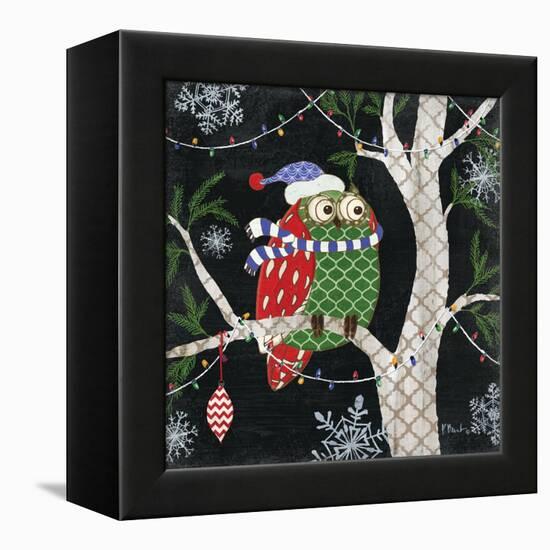 Winter Fantasy Owls III-Paul Brent-Framed Stretched Canvas