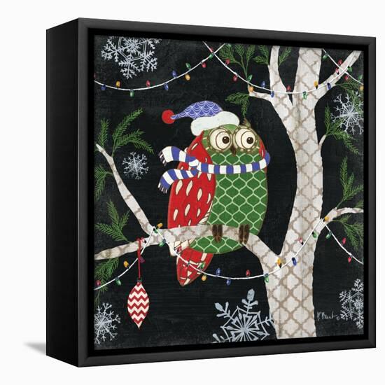 Winter Fantasy Owls III-Paul Brent-Framed Stretched Canvas