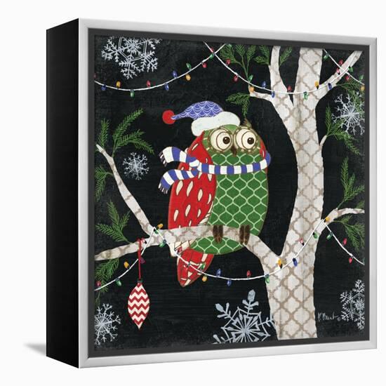 Winter Fantasy Owls III-Paul Brent-Framed Stretched Canvas