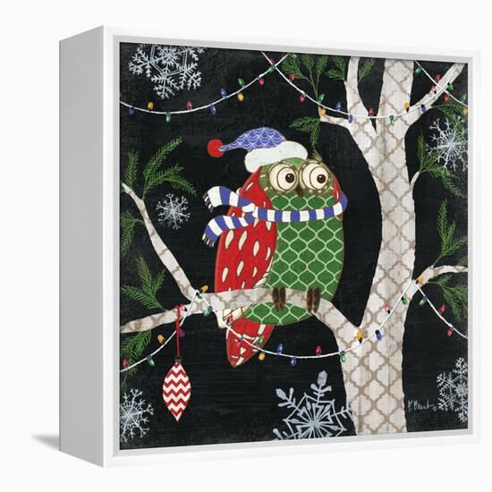 Winter Fantasy Owls III-Paul Brent-Framed Stretched Canvas