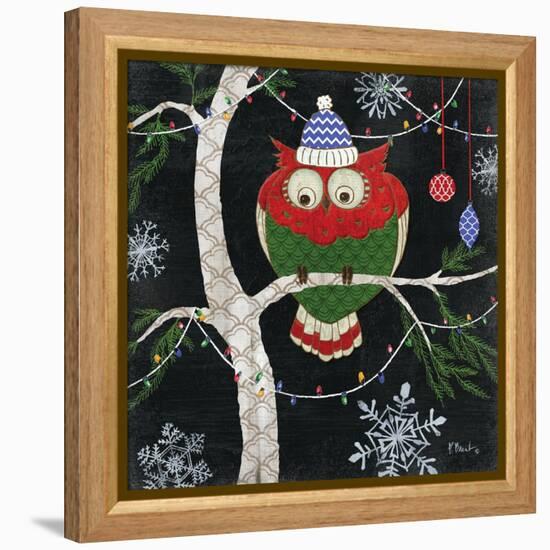 Winter Fantasy Owls IV-Paul Brent-Framed Stretched Canvas