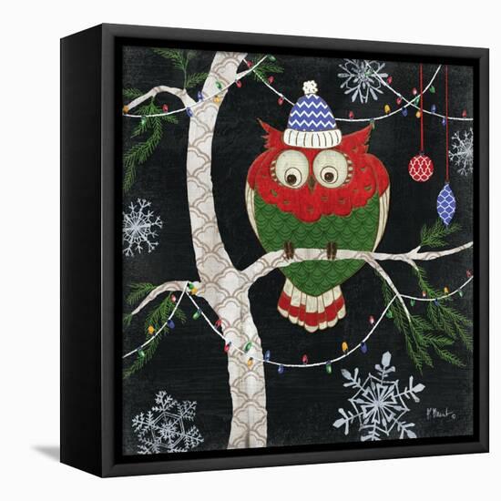 Winter Fantasy Owls IV-Paul Brent-Framed Stretched Canvas