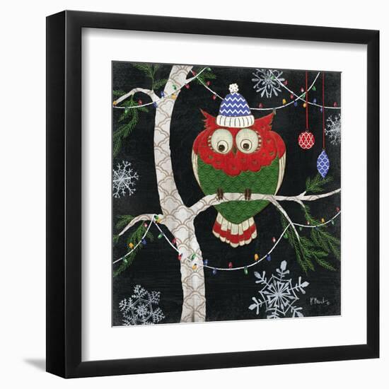 Winter Fantasy Owls IV-Paul Brent-Framed Art Print