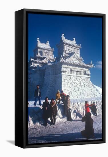 Winter Festival, Sapporo, Hokkaido, Japan-null-Framed Premier Image Canvas