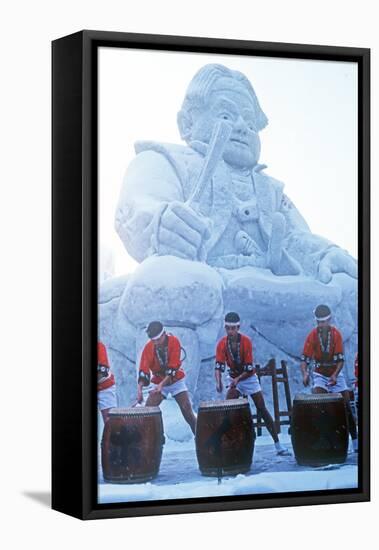 Winter Festival, Sapporo, Hokkaido, Japan-null-Framed Premier Image Canvas