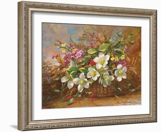 Winter Flora in a Woodland Shade-Albert Williams-Framed Giclee Print