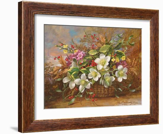 Winter Flora in a Woodland Shade-Albert Williams-Framed Giclee Print