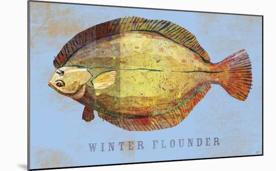 Winter Flounder-John W^ Golden-Mounted Art Print