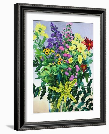 Winter Flowers and Leaves-Christopher Ryland-Framed Giclee Print