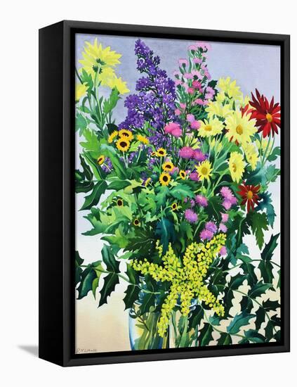 Winter Flowers and Leaves-Christopher Ryland-Framed Premier Image Canvas