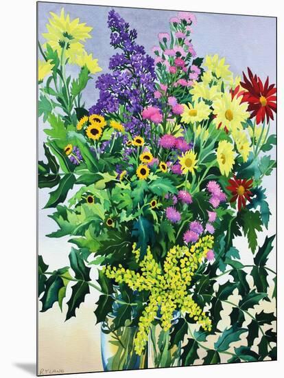 Winter Flowers and Leaves-Christopher Ryland-Mounted Giclee Print