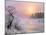 Winter Fog at Sunrise over Gallatin River Near Manhattan, Montana-John Lambing-Mounted Photographic Print