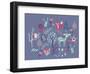 Winter Forest Friends-null-Framed Giclee Print
