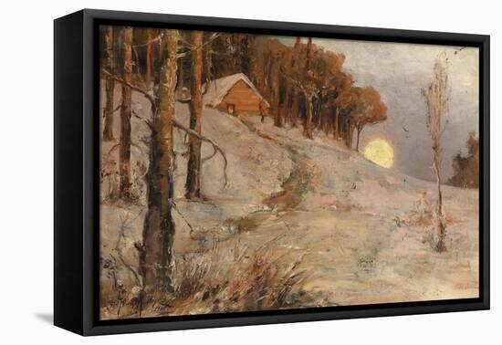 Winter Forest in a Rays of Evening Sun, 1902-Juli Julievich Klever-Framed Premier Image Canvas