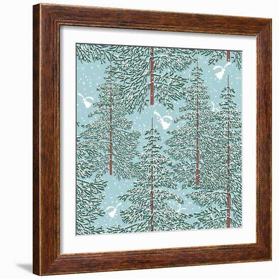 Winter Forest-Milovelen-Framed Art Print