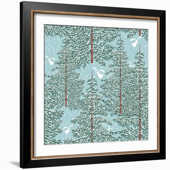 Winter Forest-Milovelen-Framed Art Print