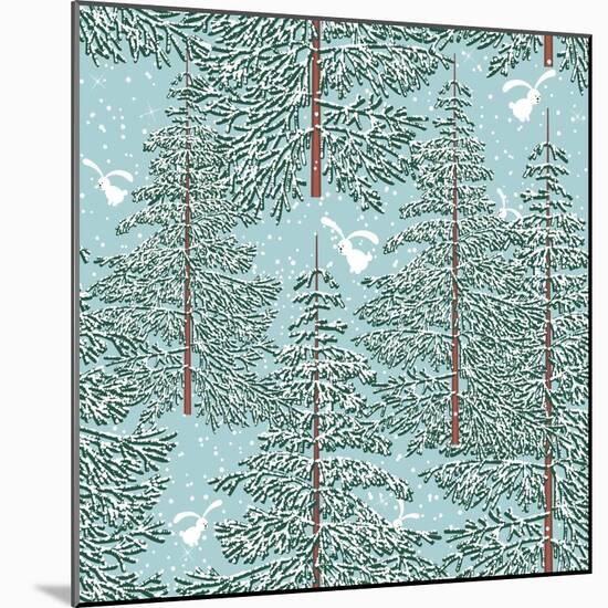Winter Forest-Milovelen-Mounted Art Print