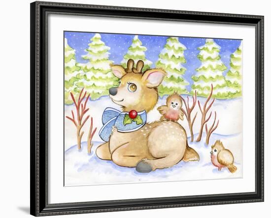 Winter Friends-Valarie Wade-Framed Giclee Print