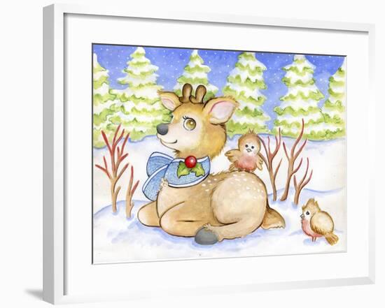 Winter Friends-Valarie Wade-Framed Giclee Print